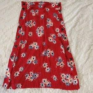 Madewell midi skirt